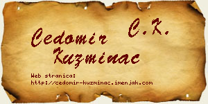 Čedomir Kuzminac vizit kartica